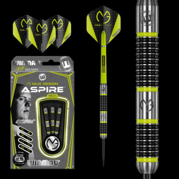 Noolekomplekt - Winmau - Michael van Gerwen Darts - MvG - Aspire - 26g