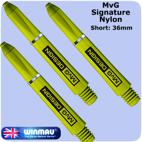 Winmau MvG Signature Nylon varred - 36mm - Medium - rohelised