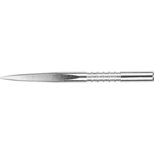 Noole teravikud – Target  Fire Edge Point Silver Nickel Grooved – 36mm