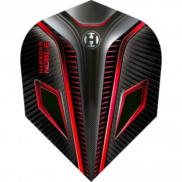 Harrows - suled - Noble Dart Flights - No6 - Red - Standard