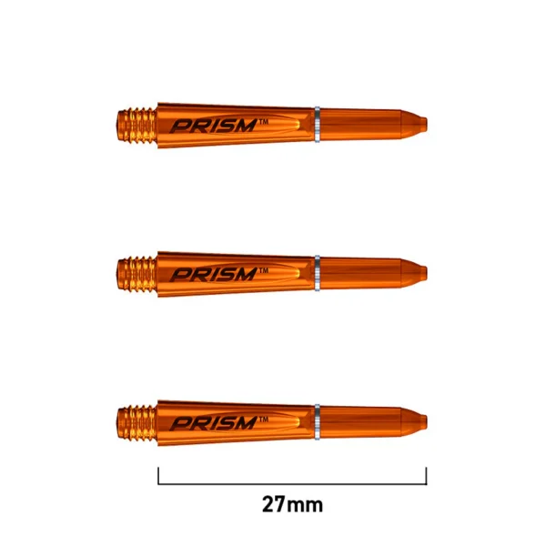 Winmau Prism Force varred - Extra Short - vartel on Pro-Lock rõngad - 27mm - oranž