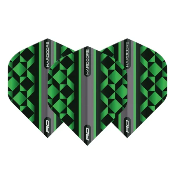 Suled - Red Dragon - HARDCORE RADICAL GREEN & BLACK GEOMETRIC DART - Standard