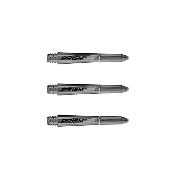 Winmau Prism 1.0 varred - vartel on Pro-Lock rõngad - 28mm - Extra lühikesed - Hall läbipaistev