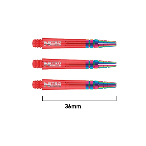 Nitrotech Ionic noolevarred - Red Dragon - Short - 36mm - Punane