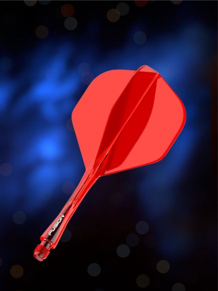 Winmau - Fusion 2in1 - sulg ja vars ühes tükis - intermediate - 28mm - Red
