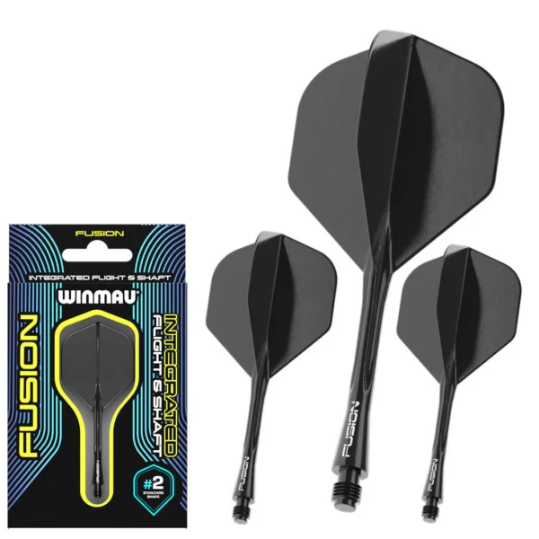Winmau - Fusion 2in1 - sulg ja vars ühes tükis - short - standard #2 - must
