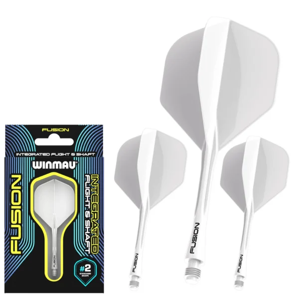 Winmau - Fusion 2in1 - sulg ja vars ühes tükis - medium - 34mm - valge
