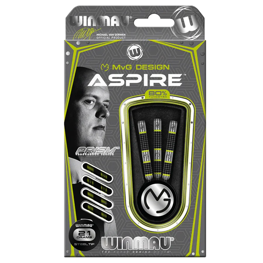 Noolekomplekt - Winmau - Michael van Gerwen Darts - MvG - Aspire - 21g