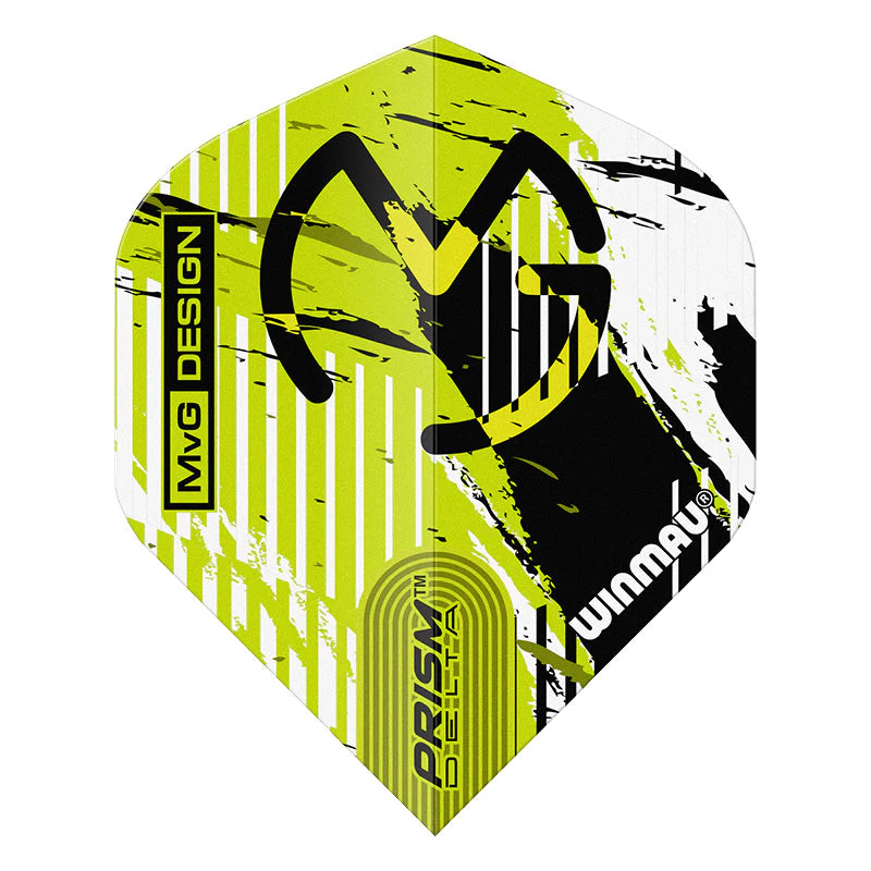 Winmau - suled - MVG rohelise ja musta triibuga - standard -100 mikronit - Image 2
