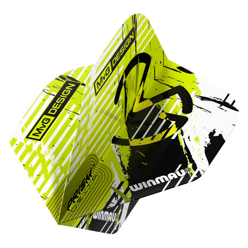 Winmau - suled - MVG rohelise ja musta triibuga - standard -100 mikronit