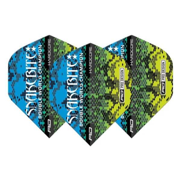 RedDragon - suled - Peter Wright Snakebite Multi Snakeskin sinine Hardcore - standard