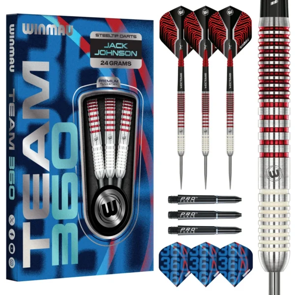 Winmau - noolekomplekt - Jack Johnson - 24g