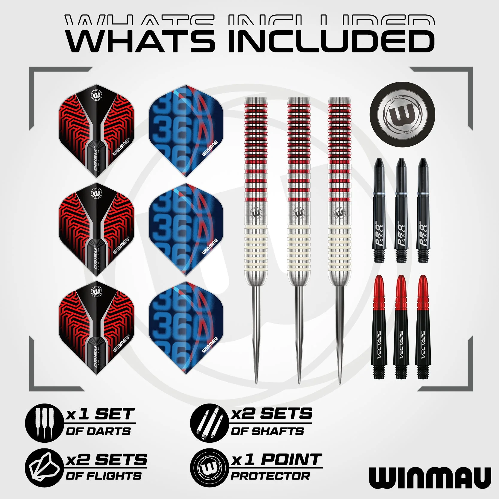 Winmau - noolekomplekt - Jack Johnson - 24g - Image 2
