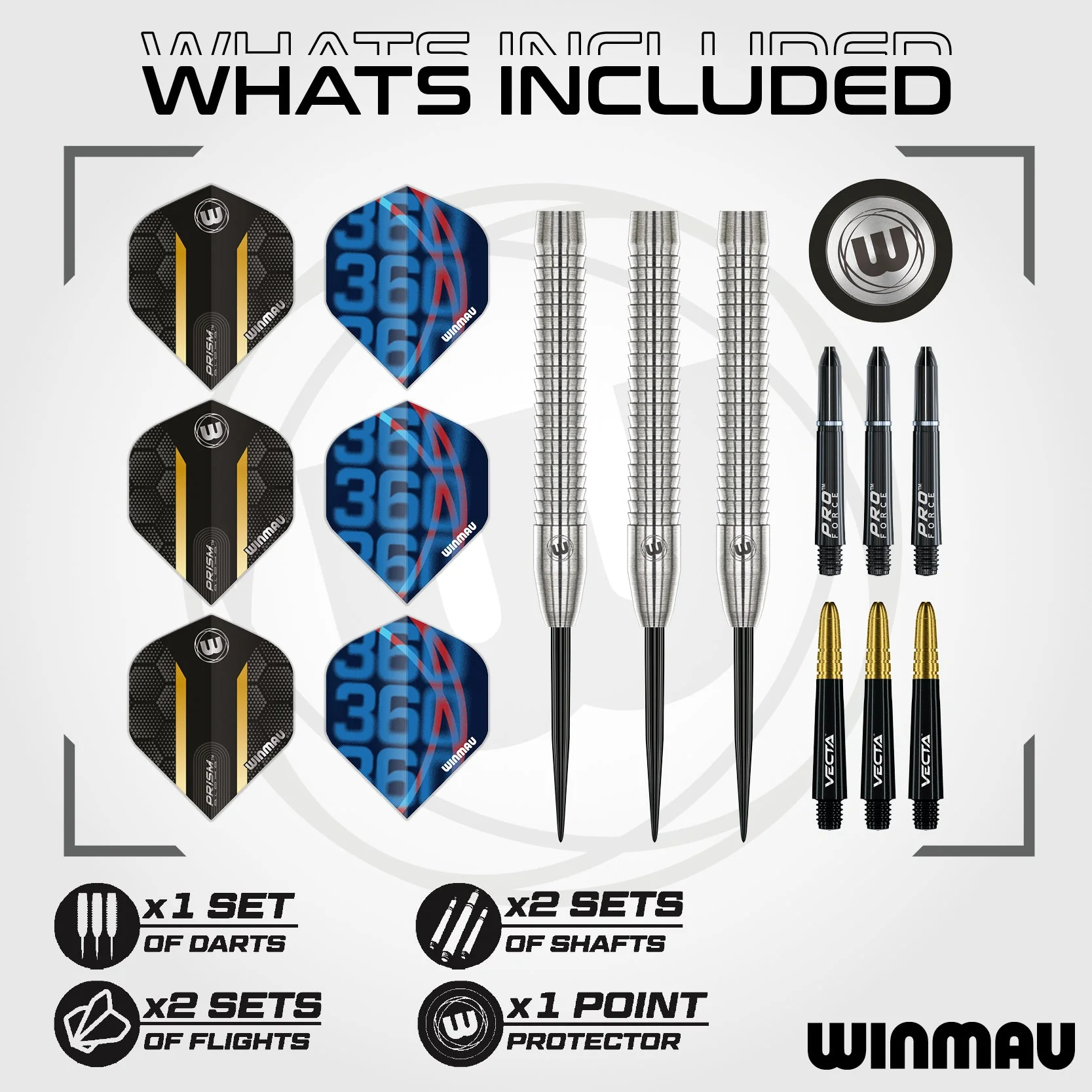 Winmau - noolekomplekt - Jack Nankervis - 24g - Pilt 2