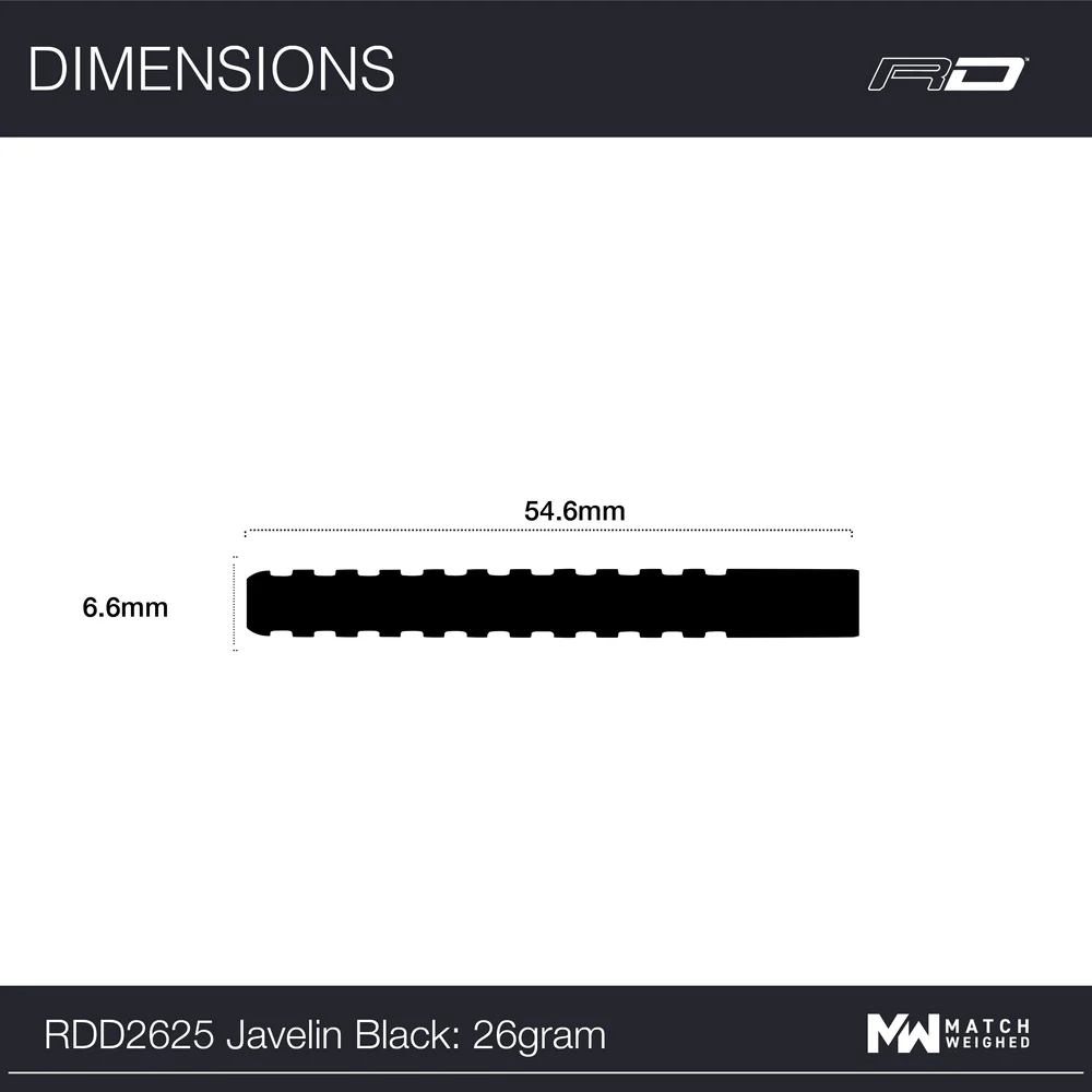 RedDragon - noolekomplekt - Javelin Black - 26g - Image 7