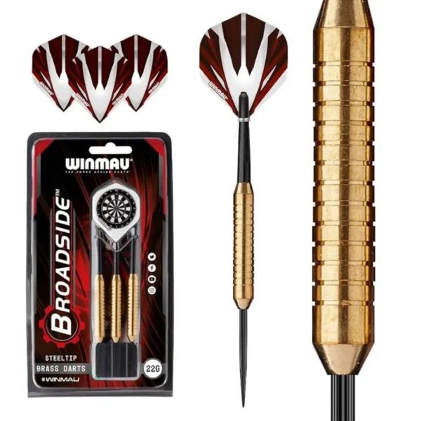 Winmau Broadside messingist nooled terasest otsaga nooled 22g