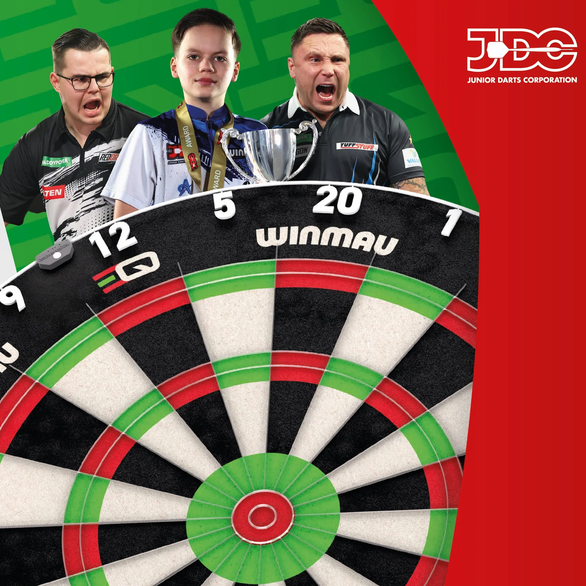 Winmau Equalizer Dartboard - Official JDC Training noolelaud - Image 8