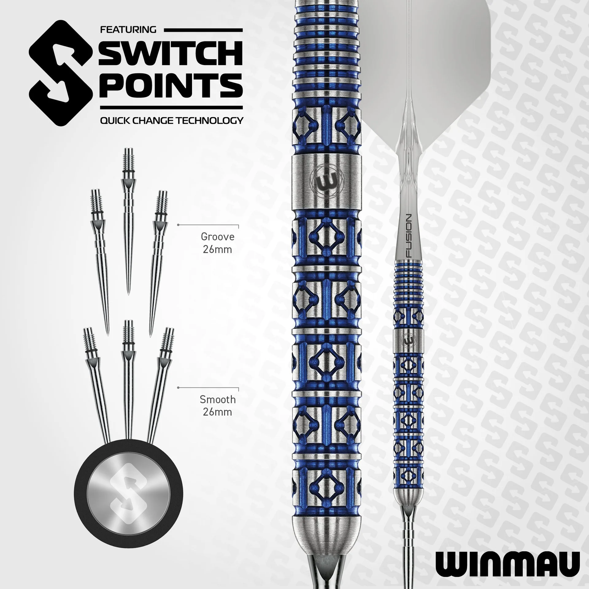 Winmau - Lunaris Switch Point Darts - Parallel -23g - Image 9