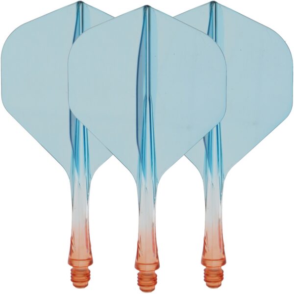 Caliburn - SUP integreeritud noolesuled - No2 - oranž & sinine läbipaistev - 27,5mm