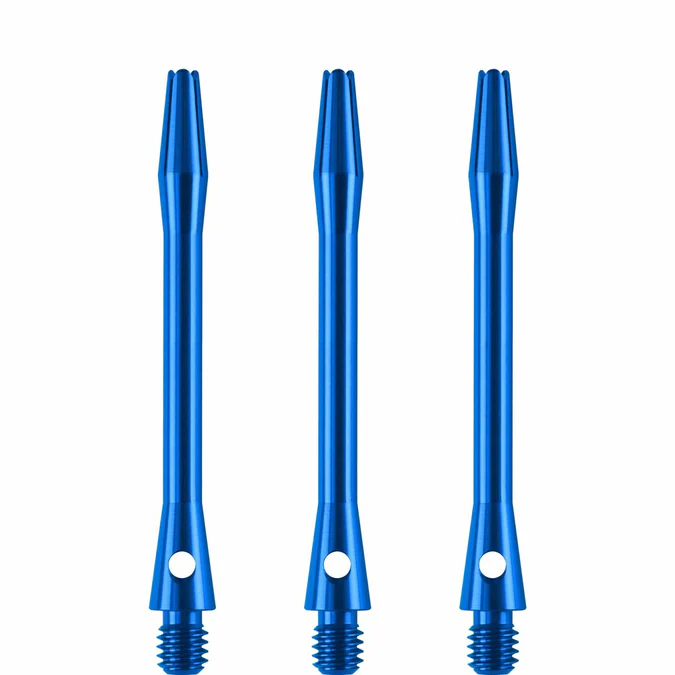 Designa - Alumiiniumvars - Metal Dart Stems - sinine - 39 mm