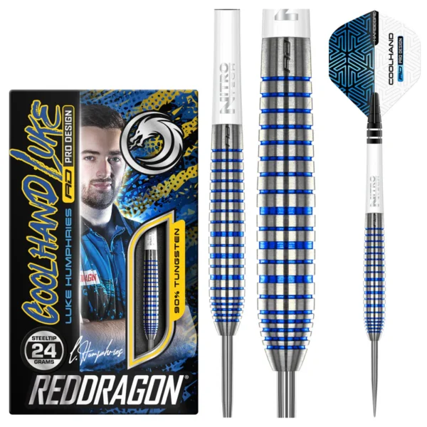 Red Dragon noolekomplekt – Luke Humphries TX3 Cool Blue S.E. – 24 g