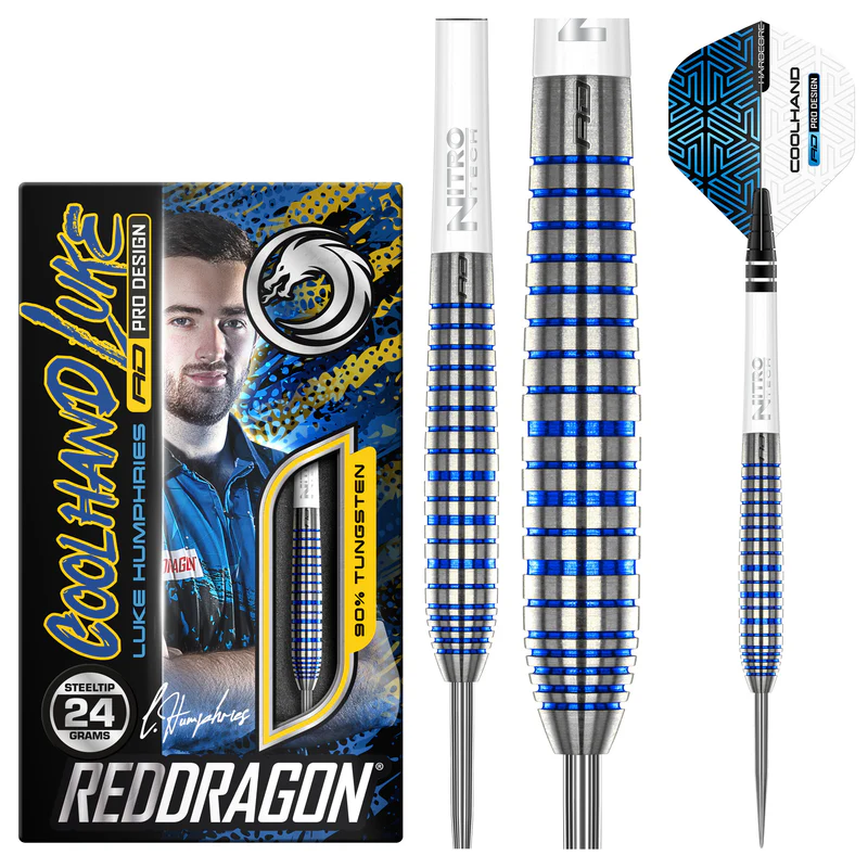 Red Dragon noolekomplekt – Luke Humphries TX3 Cool Blue S.E. – 24 g