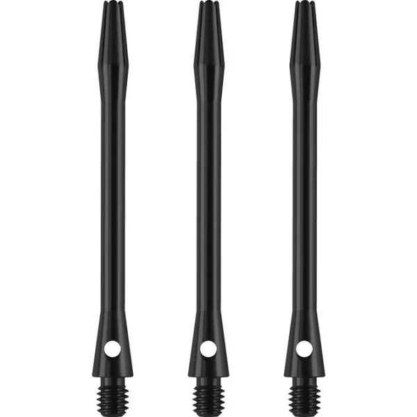 Designa - alumiiniumist dartsi varred - must - 52 mm