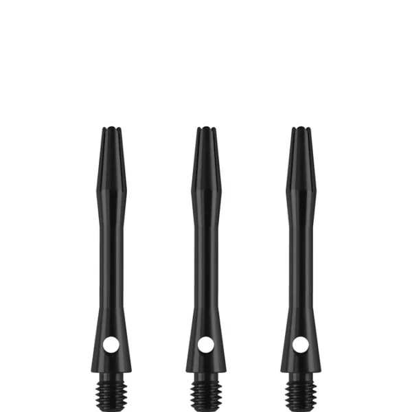 Designa - alumiiniumist dartsi varred - must - 35 mm