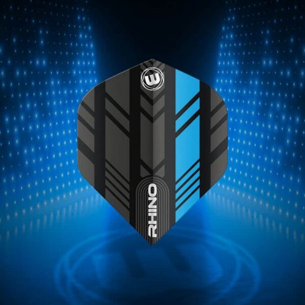 Winmau - suled -  Rhino mustad ja sinised noolesuled - standard