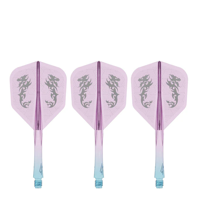 Caliburn - SUP integreeritud noolesuled - Standard No6 - draakoni disain (sinine & lilla) läbipaistev - 33,5mm
