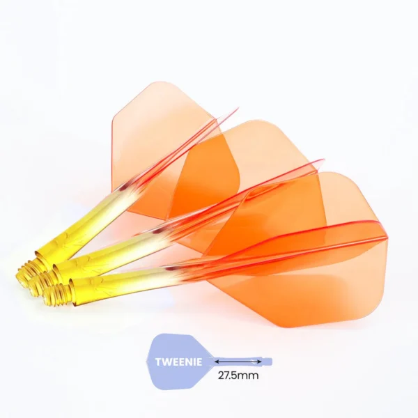 Caliburn - SUP integreeritud noolesuled - No6 - kollane & oranž läbipaistev - 27,5mm