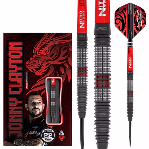 Red Dragon Jonny Clayton Hiraeth Steel Tip Noolekomplekt - 23g