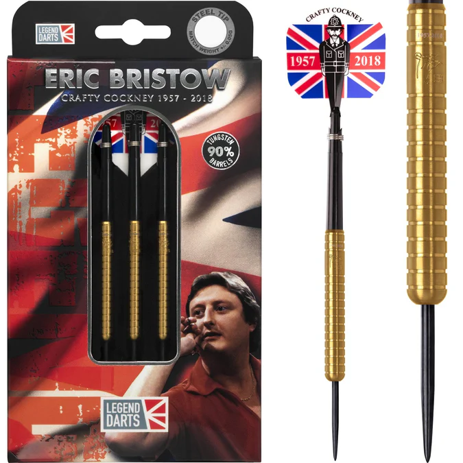Eric Bristow - Cocked Finger noolekomplekt - R1 - Kuldne - 24g