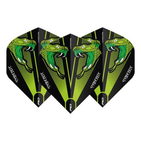 Red Dragon Hardcore Peter Wright Snakebite Transparent - Roheline - No2