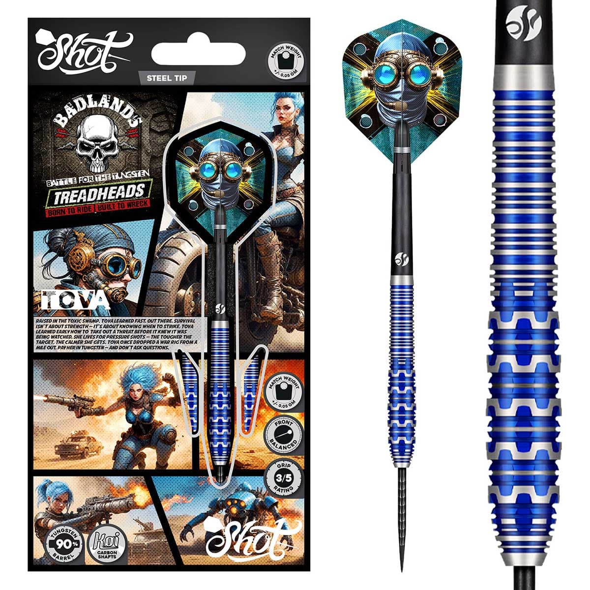 Shot Badlands Tova Steel Tip Noolekomplekt 90% - 23g