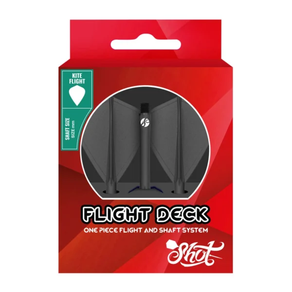 Shot - Flight Deck - integreertitud vars ja sulg - must - medium 31.2mm - Kite