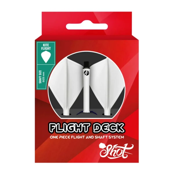 Shot – Flight Deck – integreertitud vars ja sulg – valge – medium 31.2mm – Kite