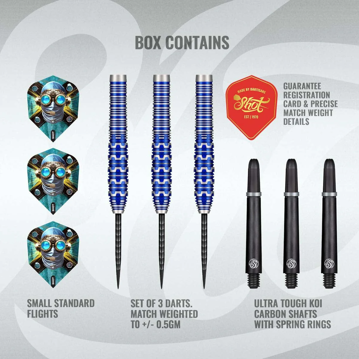 Shot Badlands Tova Steel Tip Noolekomplekt 90% - 23g - Pilt 3