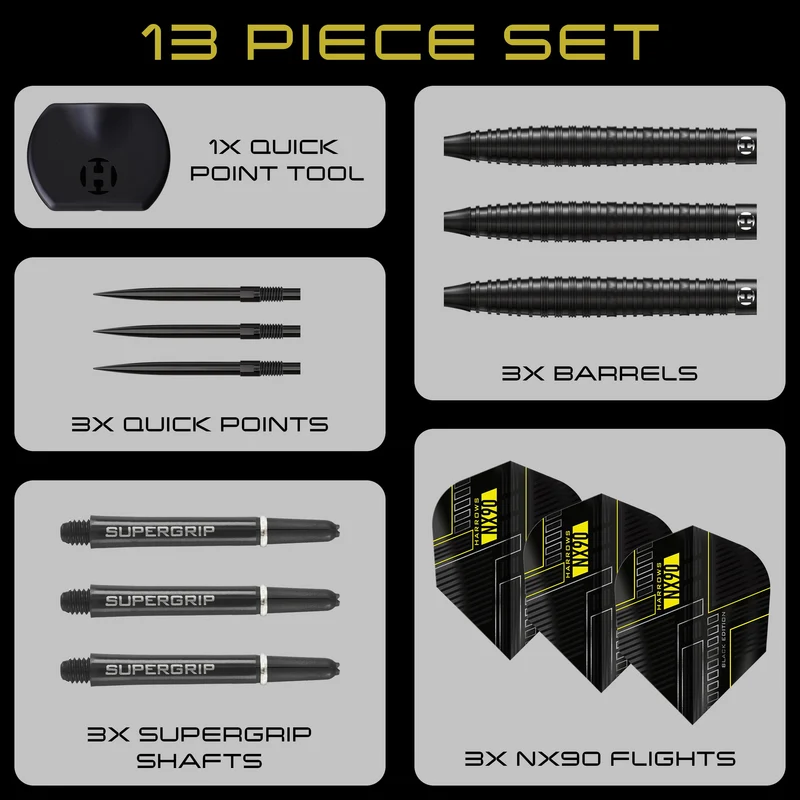 Harrows – NX90 90% Black Edition Quick Point Noolekomplekt – 23g - Pilt 3
