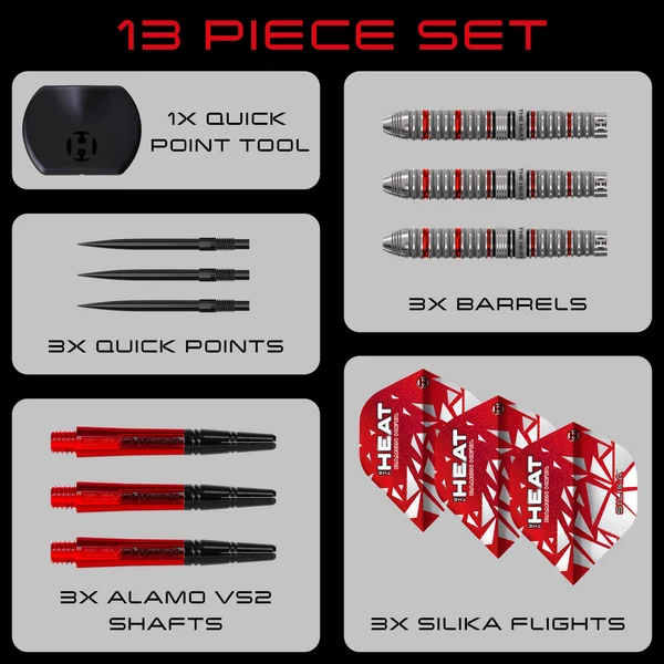 Harrows – Damon Heta 90% Series 4 Quick Point Noolekomplekt – 23g - Pilt 3