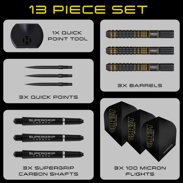 Harrows – Chizzy 90% Series 3 Quick Point Noolekomplekt – 23g - Pilt 3