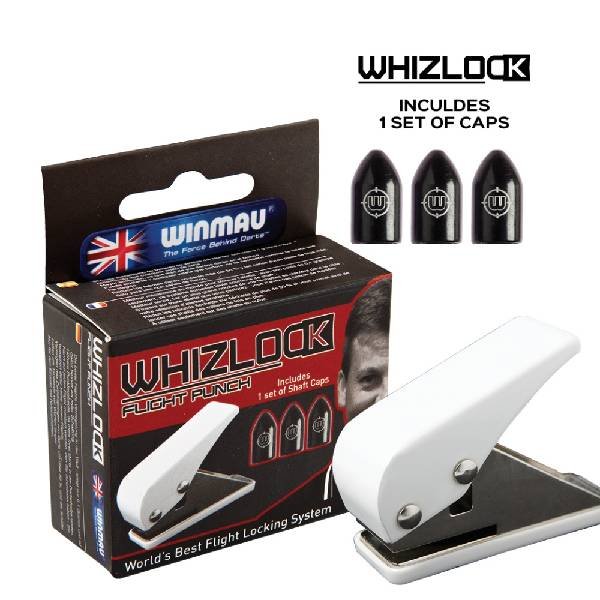 Winmau – Whizlock Flight Punch and Black Caps