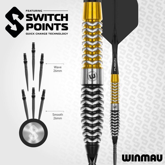 Winmau – Exion Switch Point Darts – Torpedo - 23g - Pilt 5