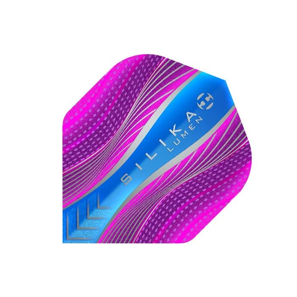 Harrows &ndash; Silika Lumen &ndash; Patented Tough Crystalline Coated Flights &ndash; Roosa & Sinine