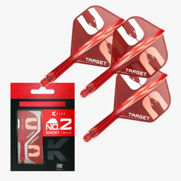 Target The Asp K-Flex integreeritud vars & sulg - No.2 – short - punane läbipaistev